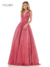Colors Prom Long Glitter Ball Gown 2170 - The Dress Outlet