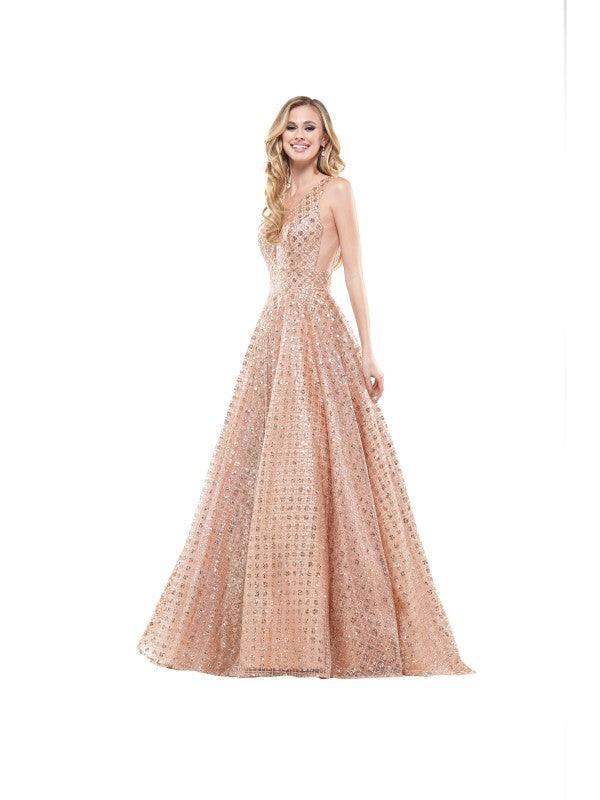 Colors Prom Long Glitter Ball Gown 2170 - The Dress Outlet