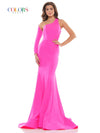 Colors Prom Long One Shoulder Fitted Dress 2690 - The Dress Outlet
