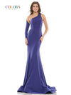 Colors Prom Long One Shoulder Fitted Dress 2690 - The Dress Outlet