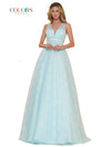 Colors Prom Long Sleeveless Beaded Ball Gown 2736 - The Dress Outlet
