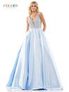 Colors Prom Long Sleeveless Dress - The Dress Outlet