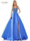 Colors Prom Long Sleeveless Dress - The Dress Outlet