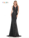 Colors Prom Long Sleeveless Formal Dress 2718 - The Dress Outlet