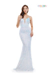 Colors Prom Long Spaghetti Strap Formal Dress 2459 - The Dress Outlet