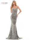 Colors Prom Long Spaghetti Strap Formal Dress 2459 - The Dress Outlet