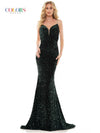 Colors Prom Long Spaghetti Strap Formal Dress 2459 - The Dress Outlet