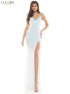 Colors Prom Long Spaghetti Strap Sexy Dress 101 - The Dress Outlet