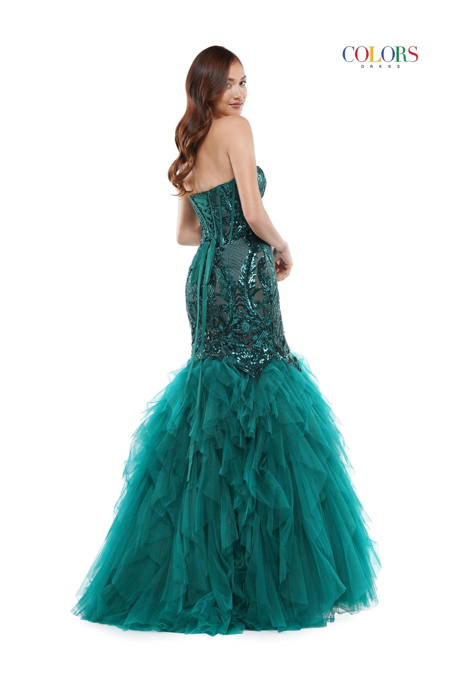 Colors Prom Long Strapless Mermaid Prom Gown 2067 - The Dress Outlet