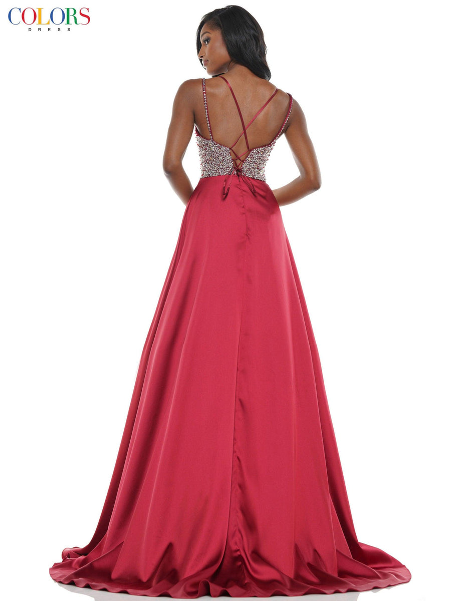 Colors Prom Short Beaded Romper Skirt Overlay 2604 - The Dress Outlet