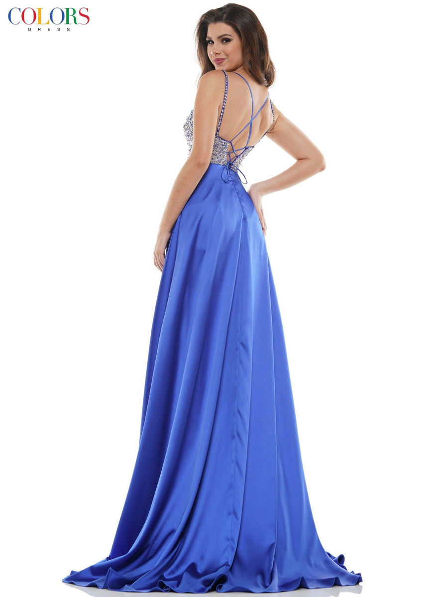 Colors Prom Short Beaded Romper Skirt Overlay 2604 - The Dress Outlet