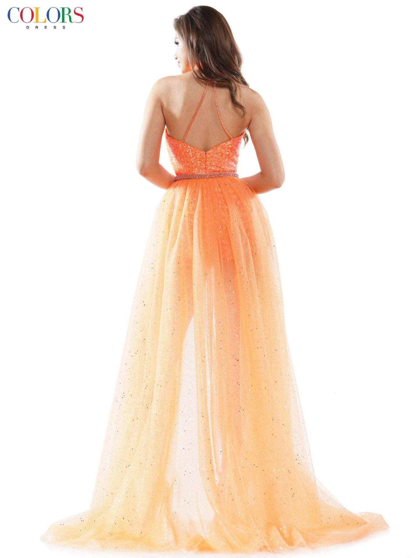 Colors Prom Short Romper Skirt Overlay 2599 - The Dress Outlet