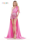 Colors Prom Short Romper Skirt Overlay 2662 - The Dress Outlet