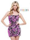 Colors Prom Spaghetti Strap Short Dress 2384 - The Dress Outlet