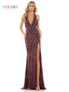 Colors Sexy Long Sleeveless Prom Dress K144 - The Dress Outlet