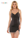 Colors Short Spaghetti Strap Cocktail Dress 2789 - The Dress Outlet