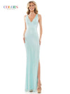 Colors Sleeveless Long Evening Dress 2858 - The Dress Outlet