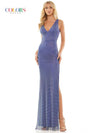 Colors Sleeveless Long Evening Dress 2858 - The Dress Outlet