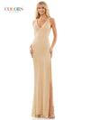 Colors Sleeveless Long Evening Dress 2858 - The Dress Outlet