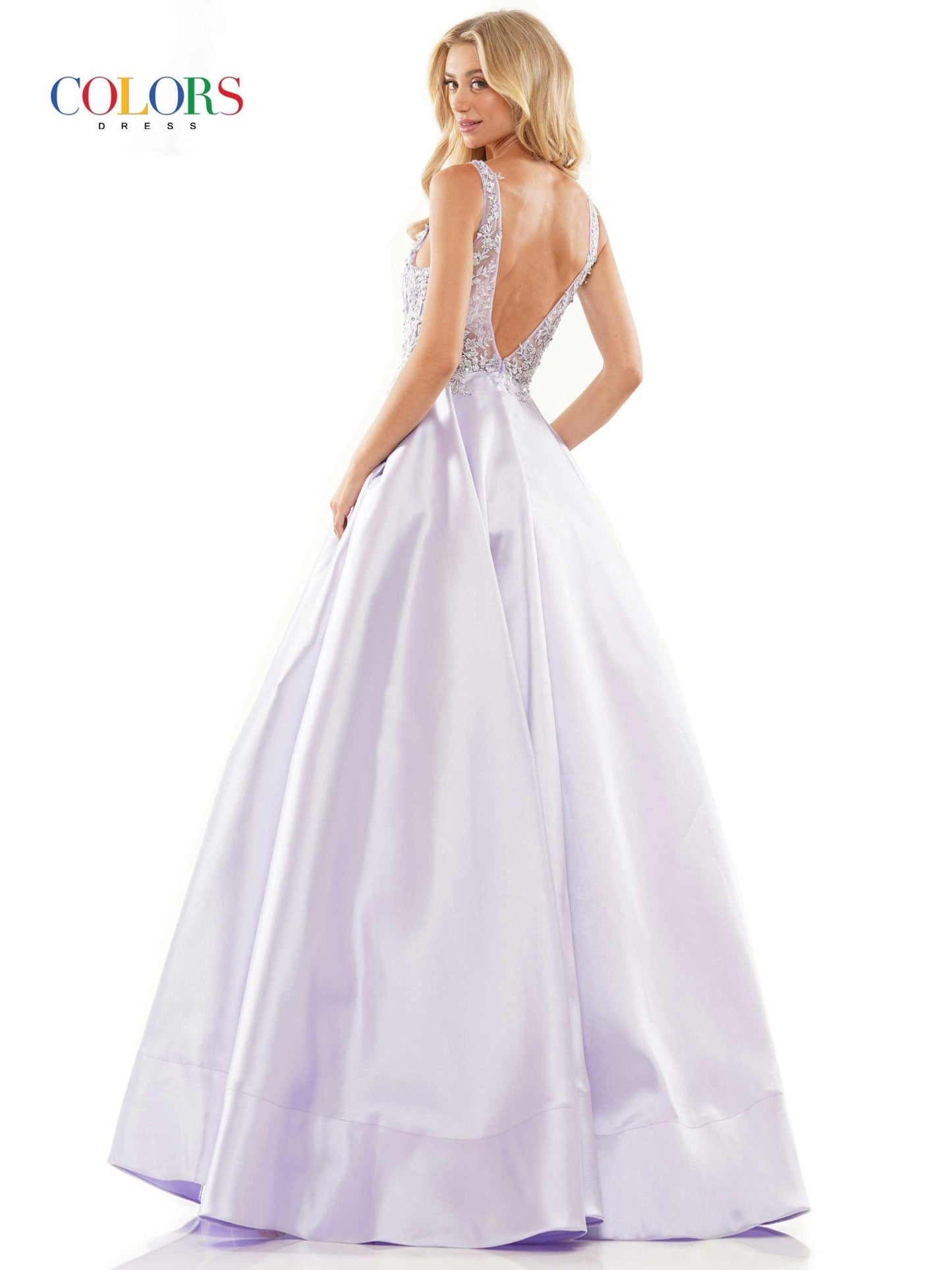 Colors Sleeveless Long Evening Dress 2914 - The Dress Outlet