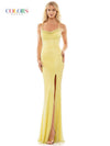 Colors Spaghetti Strap Long Prom Dress 2859 - The Dress Outlet