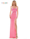 Colors Spaghetti Strap Prom Long Dress K153 - The Dress Outlet