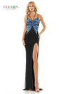 Colors Spaghetti Strap Prom Long Dress K153 - The Dress Outlet