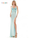Colors Spaghetti Strap Prom Long Dress K153 - The Dress Outlet