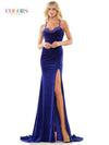 Colors Spaghetti Straps Long Prom Dress 2885 - The Dress Outlet