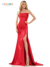 Colors Strapless Long Prom Dress 2968 - The Dress Outlet