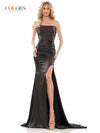 Colors Strapless Long Prom Dress 2968 - The Dress Outlet