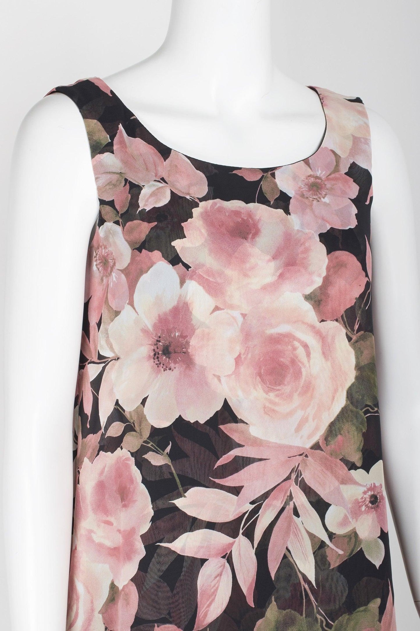 Connected Apparel Floral Print Tiered Short Dress - The Dress Outlet
