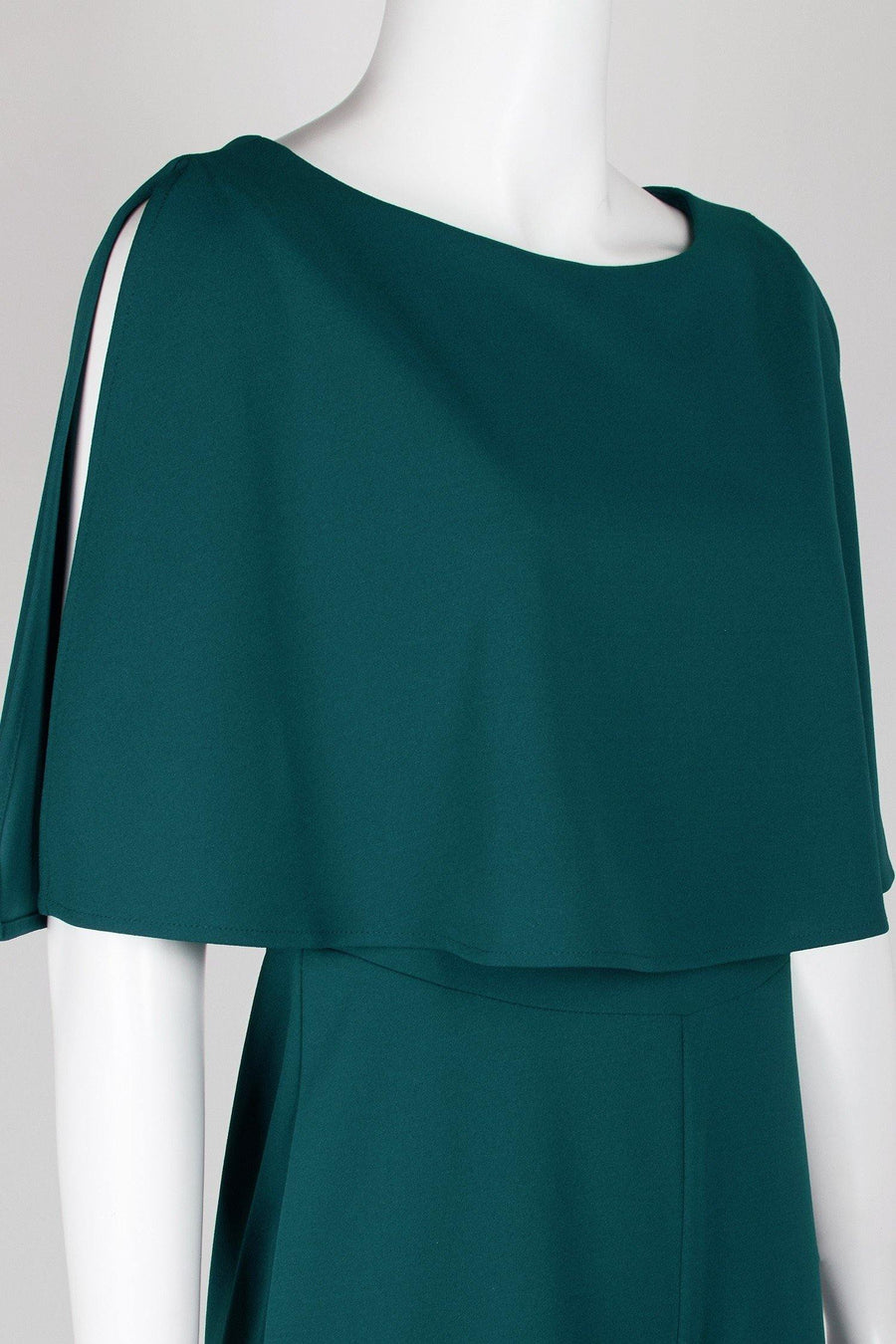 Connected Apparel Formal Sleeveless Cape Jumpsuit - The Dress Outlet