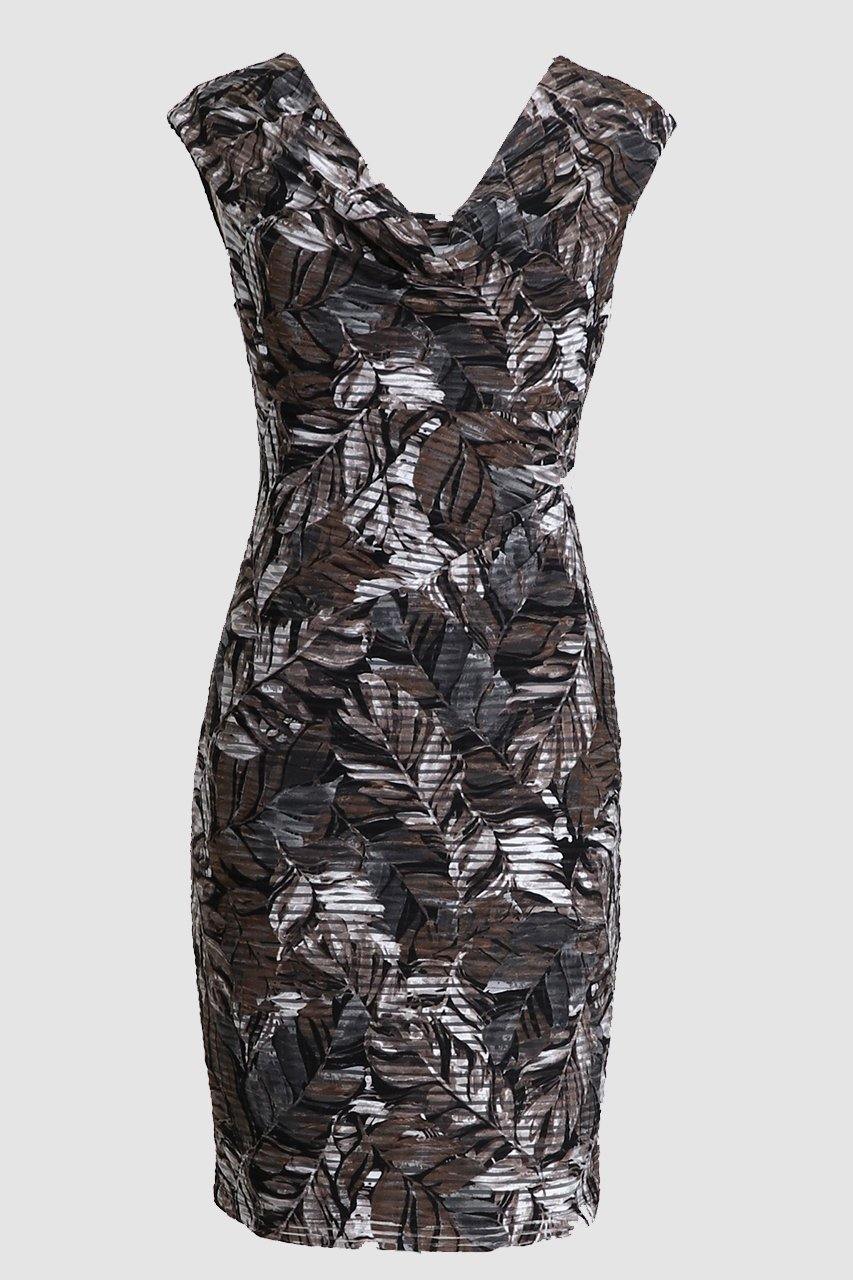 Connected Apparel Short Floral Sleeveless Dress - The Dress Outlet