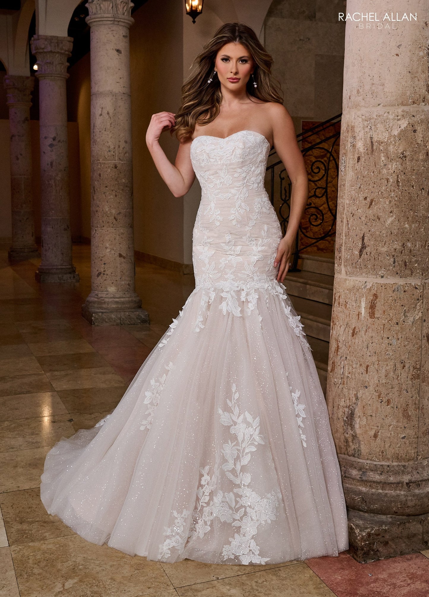 Wedding Dresses Long Mermaid Detachable Sleeves Wedding Dress Ivory Champagne