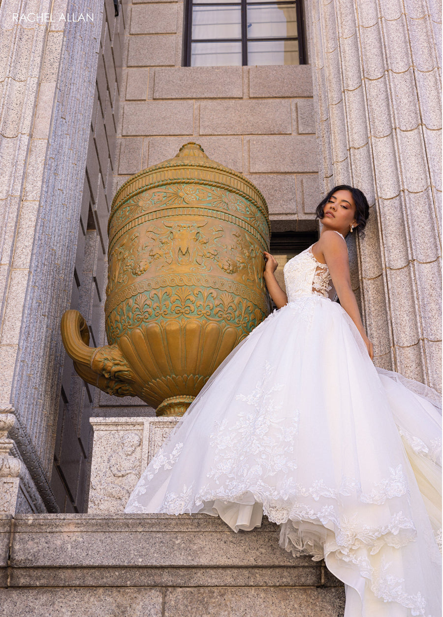 Wedding Dresses Glitter Long A Line Applique Wedding Dress Ivory Nude