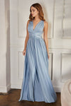 Prom Dresses A Line Long Formal Prom Dress Paris Blue