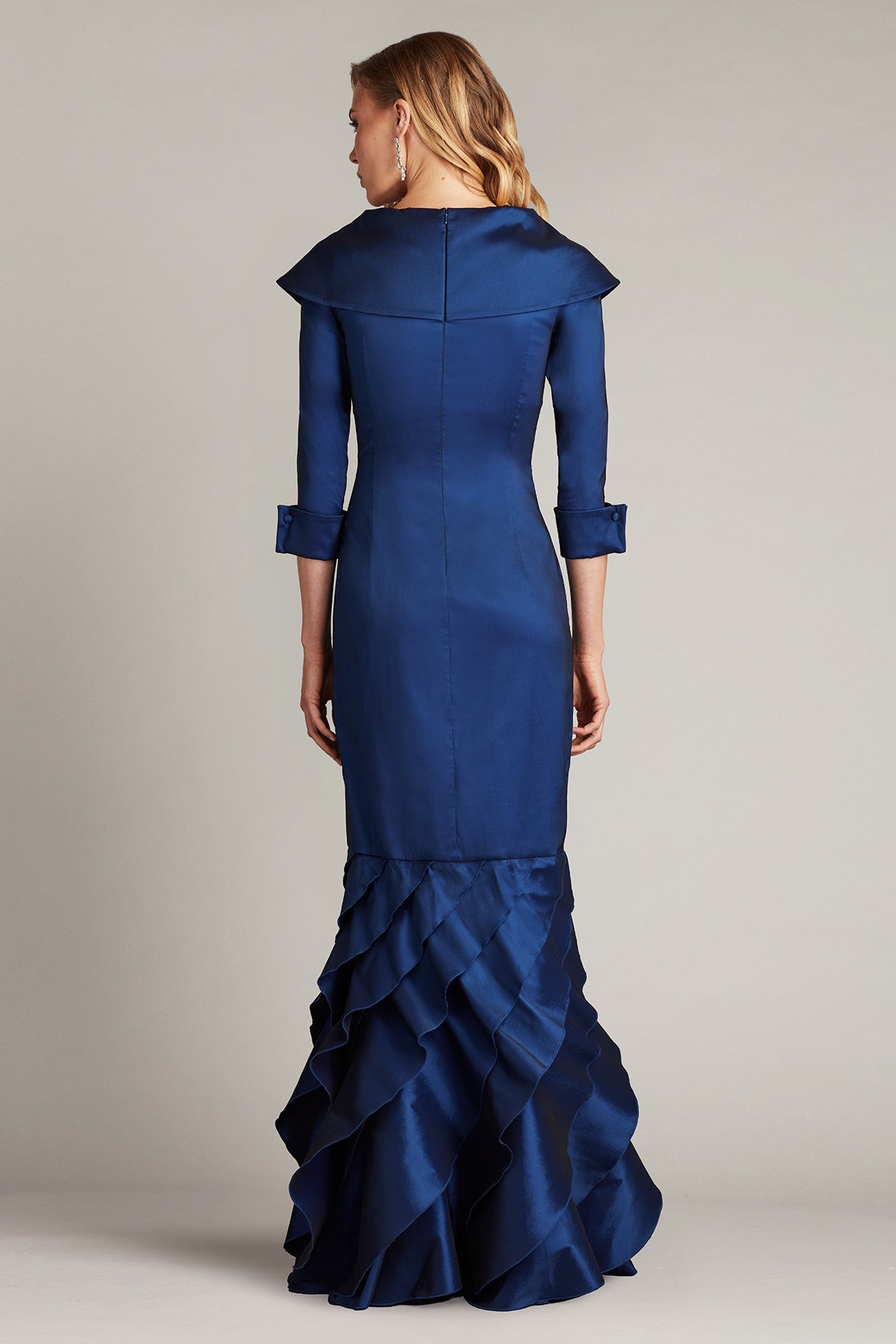 Formal Dresses Formal Long Ruffle Evening Dress Navy