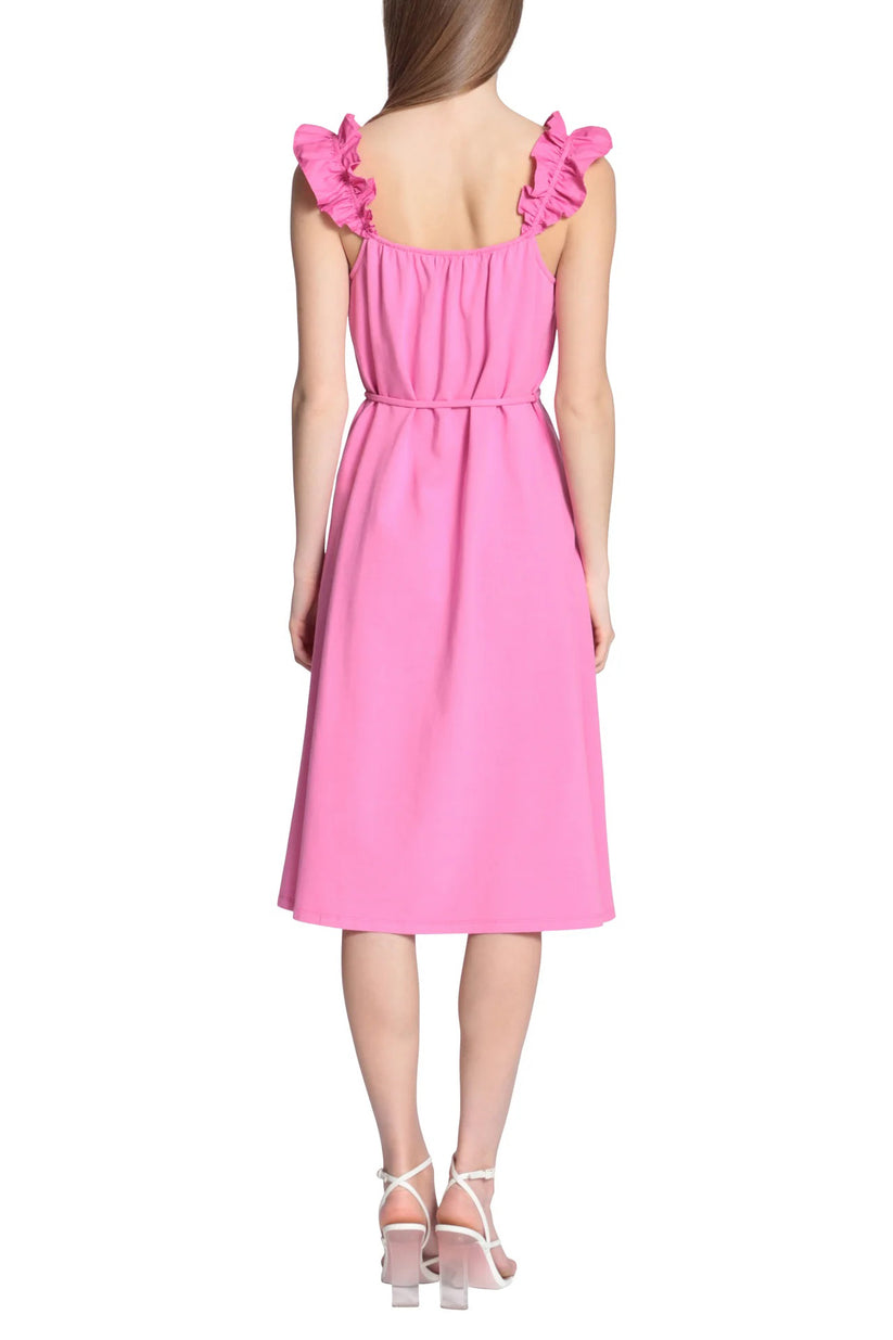 Cocktail Dresses Short A Line Ruffle Midi Cocktail Dress Strawberry