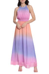 Formal Dresses Long Formal A Line Ombre Maxi Dress Pink Multi