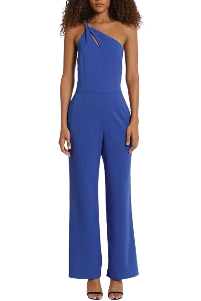 Jumpsuit Long Formal Keyhole Jumpsuit Blue