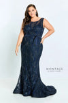 Formal Dresses Beaded Evening Gown Ribbon Detail Formal Dress Midnight