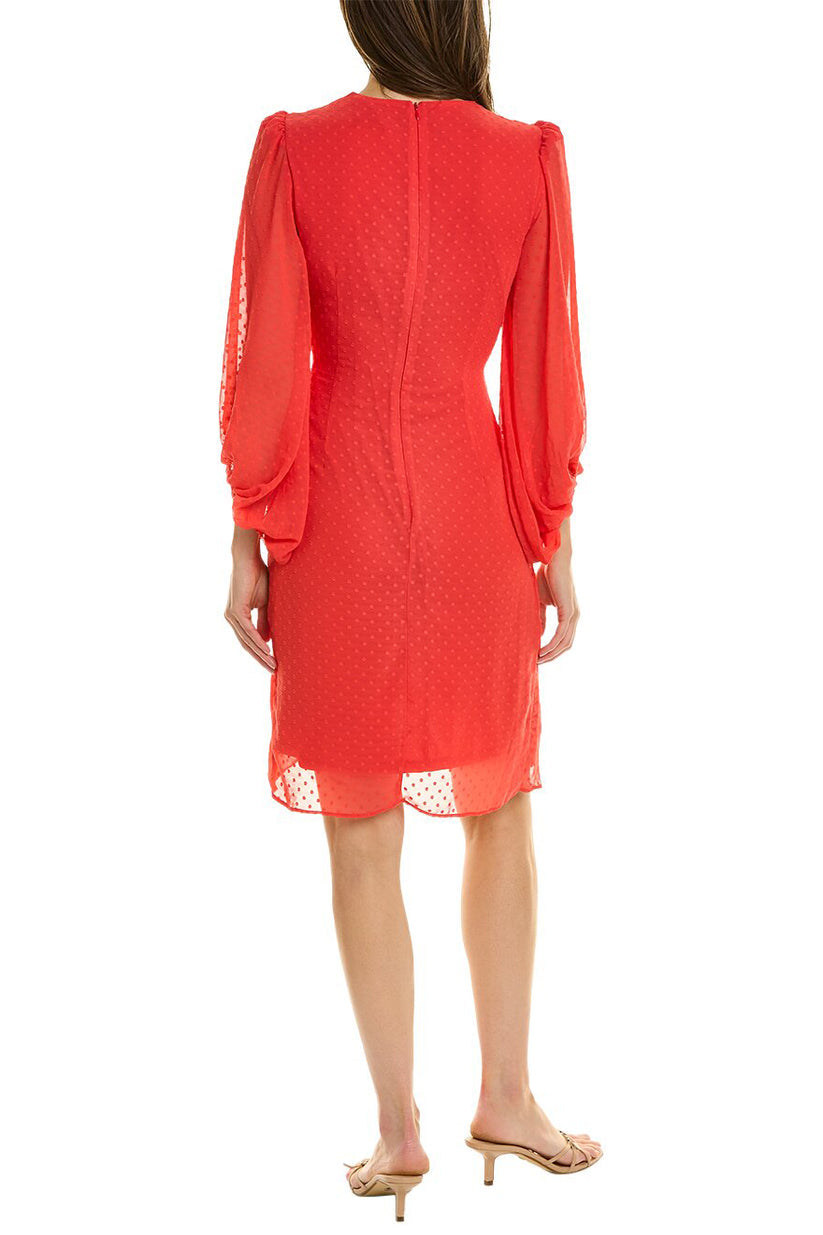 Cocktail Dresses Short Cocktail Wrap Dress Hot Coral