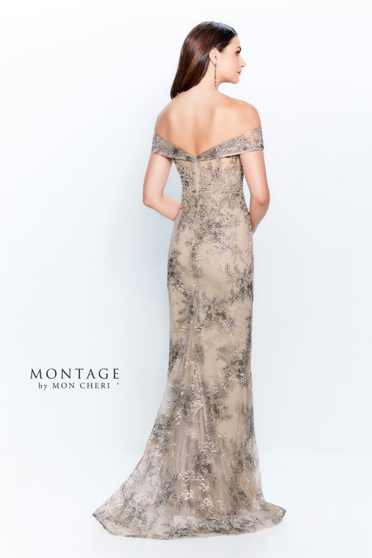 Formal Dresses Beaded Lace Long Formal Evening Dress Champagne/Multi