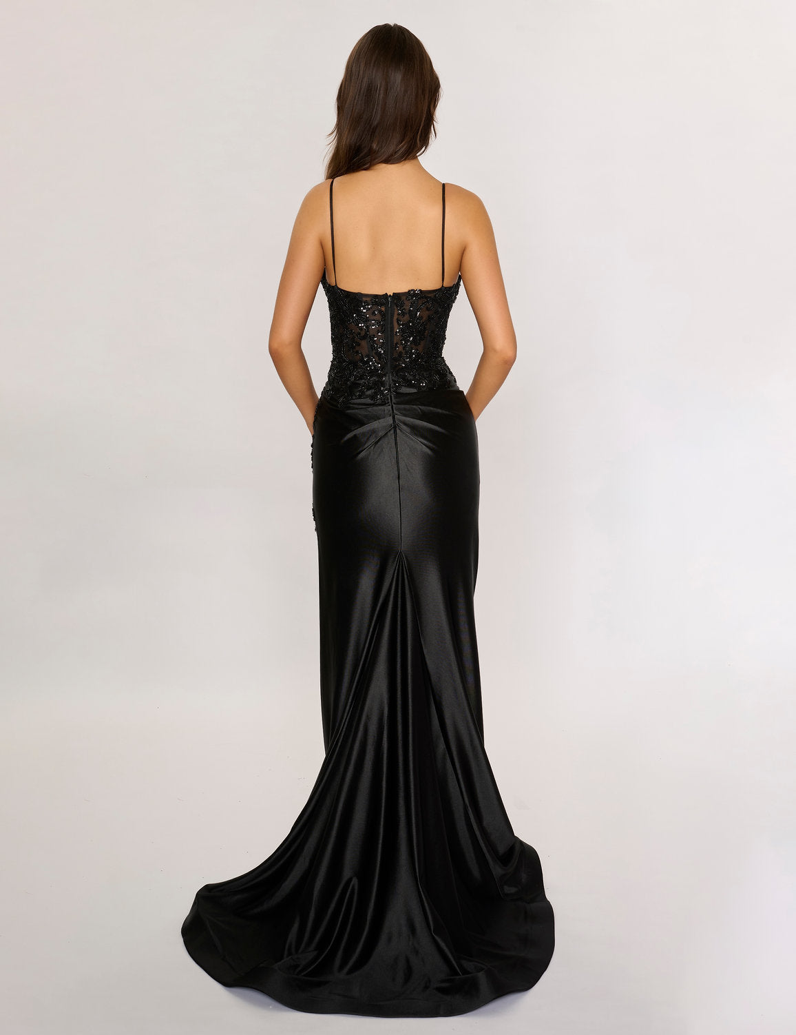 Prom Dresses Long Formal Slit Prom Dress Black