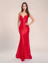 Prom Dresses Fitted Long Mermaid Formal Prom Dress Red