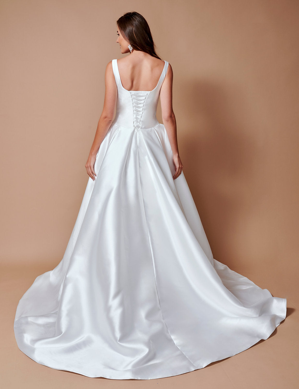 Wedding Dresses Long Wedding A Line Bridal Gown Dress Ivory