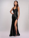 Prom Dresses Fitted Long Mermaid Formal Prom Dress Black