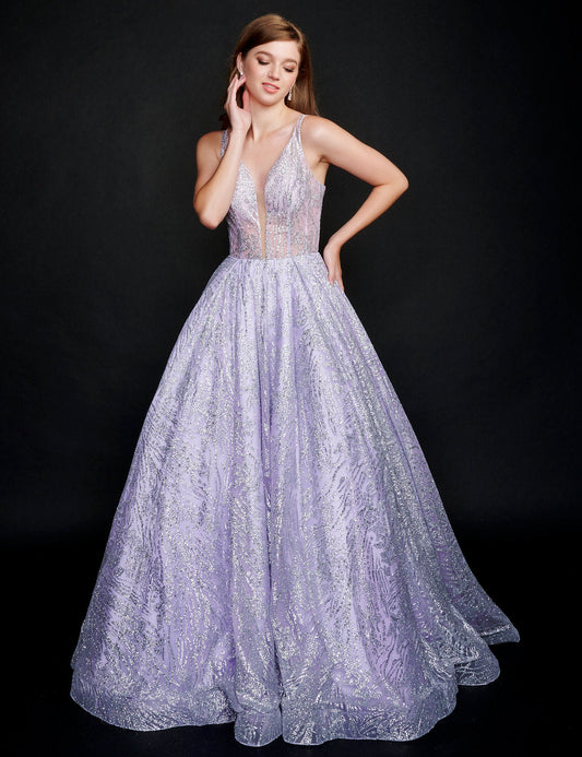 Prom Dresses Formal Long Prom A Line Dress Lilac