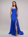 Prom Dresses Prom Long Pleated Formal Evening Dress Royal